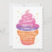 サマーアイスクリームバースデーパーティー 招待状 (正面)