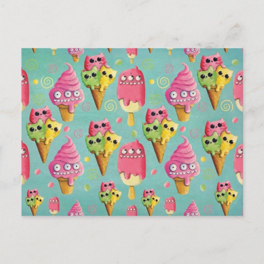 サマーアイスクリームミックス ポストカード (正面)