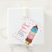 サマーアイスクリームモダンブライダルシャワーありがとう フェイバータグ (インサイチュ)