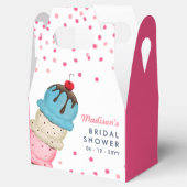 サマーアイスクリームモダンブライダルシャワーありがとう フェイバーボックス (オープン)