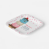 サマーアイスクリームモダンブライダルシャワー ペーパープレート (傾斜あり)