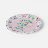 サマーアイスポップ・アートのポプシクルアイスクリーム誕生日キッズ ペーパープレート (アングル)