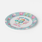 サマーアイスポップ・アートのポプシクルアイスクリーム誕生日キッズ ペーパープレート (アングル)