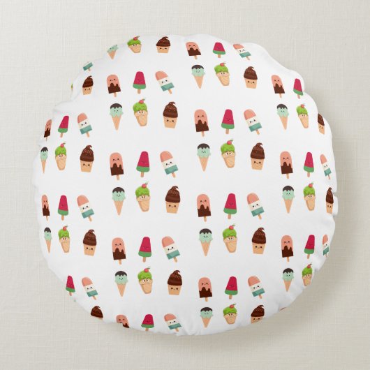 サマーアイス ラウンドクッション (正面)