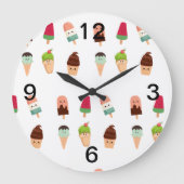 サマーアイス ラージ壁時計 (正面)