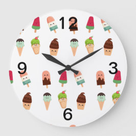 サマーアイス ラージ壁時計