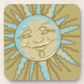 サマーアイリングサンブルー金ゴールドコースター コースター (正面)