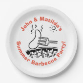 サマーアウトドアガーデンパーティー ペーパープレート (正面)