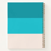 サマーアクアブルービーチヴィベストライプズ ノートブック (裏面)