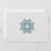 サマーアクアマリン | ブライダルシャワーへの招待 招待状 (裏面)