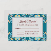 サマーアクアマリン | 出欠カード (正面/裏面)