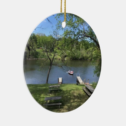 「サマーアットザレイク」セラミックオーナメント セラミックオーナメント (右)