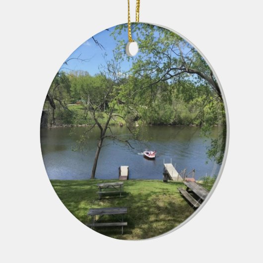 「サマーアットザレイク」セラミックオーナメント セラミックオーナメント (左)