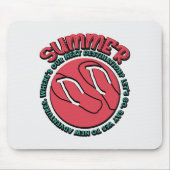 サマーアドベンチャー | フリップフロップとトラベルインスパイア マウスパッド (正面)