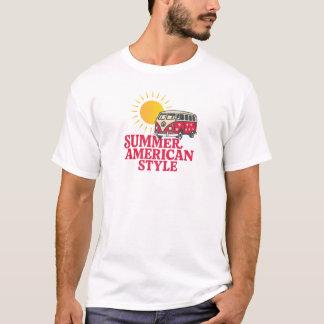 サマーアメリカスタイル(Ver.2)Tシャツデザイン Tシャツ