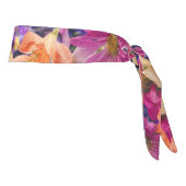 サマーイエローオレンジパープルブルーワイルドフラワー タイヘッドバンド (回転90)