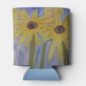 サマーイエローサンフラワーズクーラーボックス 缶クーラー (裏面)