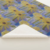 サマーイエローサンフラワーズシェルパブランケット シェルパブランケット (3/4)