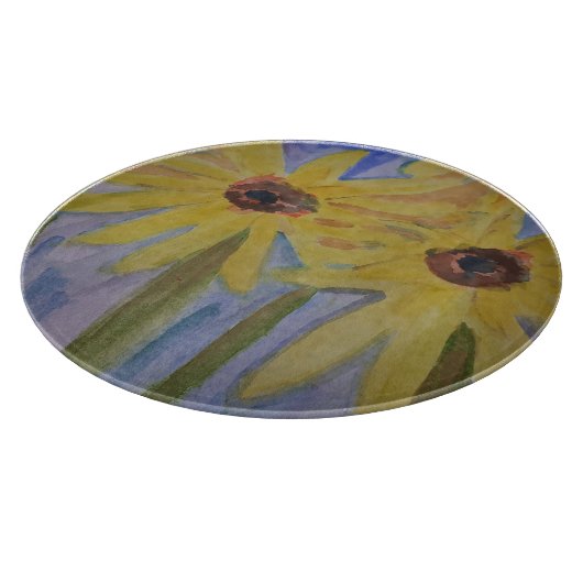 サマーイエローサンフラワー カッティングボード (角)