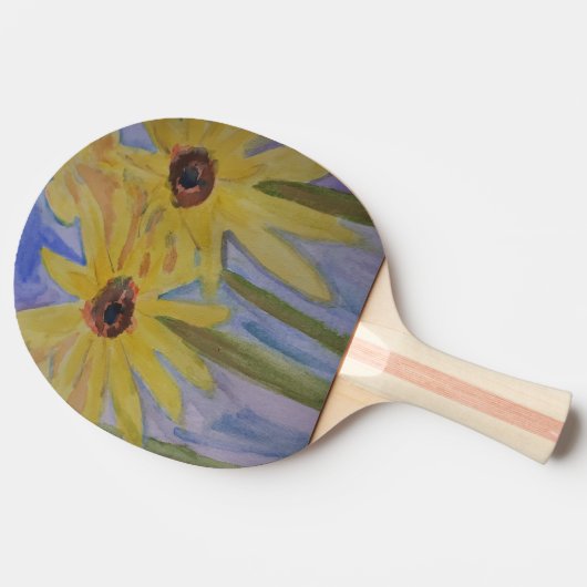 サマーイエローサンフラワー 卓球ラケット (横)