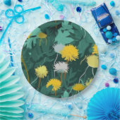 サマーイエロータンデリア ペーパープレート (パーティー)