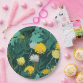 サマーイエロータンデリア ペーパープレート (パーティー)