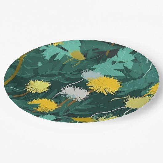 サマーイエロータンデリア ペーパープレート (アングル)