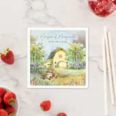 サマーイエローバーンカクテルナプキン スタンダードカクテルナプキン (インサイチュ)