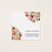 サマーイエローピンクレッドフローライヤリングディスプレイ (裏面)