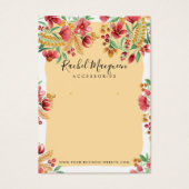 サマーイエローピンクレッドフローライヤリング (正面)