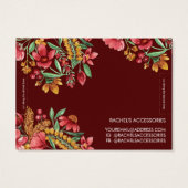 サマーイエローピンクレッドフローラブレスレットディスプレイ (裏面)