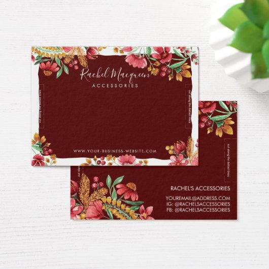 サマーイエローピンクレッドフローラブレスレットディスプレイ (デスク)