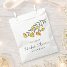 サマーイエローフラワー ブライダルシャワー