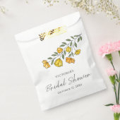 サマーイエローフラワー ブライダルシャワー フェイバーバッグ (封をした状態)