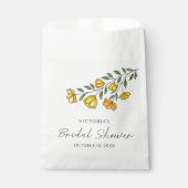 サマーイエローフラワー ブライダルシャワー フェイバーバッグ (正面)
