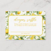 サマーイエローレモンおむつラッフル エンクロージャーカード (正面)