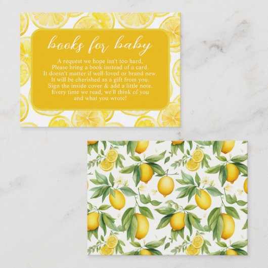 サマーイエローレモンブズベビー エンクロージャーカード (正面/裏面)