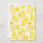 サマーイエローレモンベビーシャワー 招待状 (裏面)