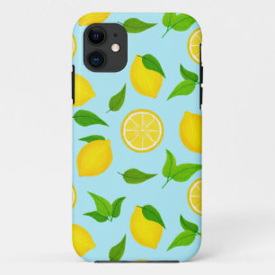 サマーイエローレモン（ソフトブルー） iPhone 11 ケース