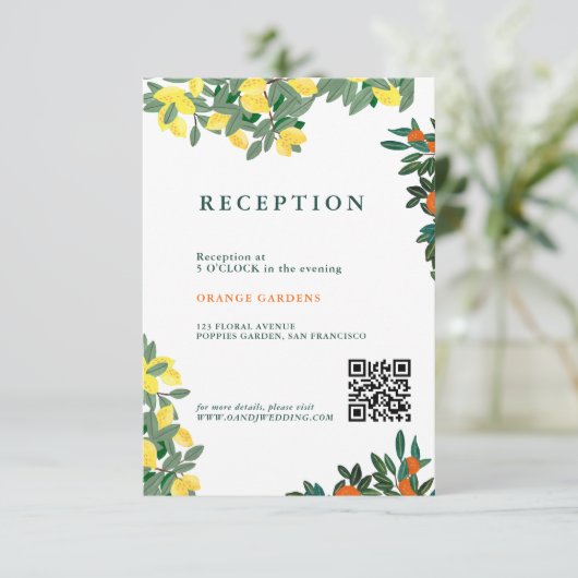 サマーイタリアレモンフルーツ結婚ズ エンクロージャーカード (スタンド正面)