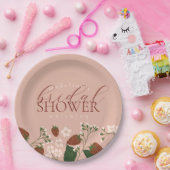 サマーイチゴブライダルシャワー ペーパープレート (パーティー)