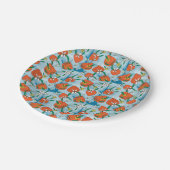 サマーイチゴ紙パーティープレート ペーパープレート (アングル)