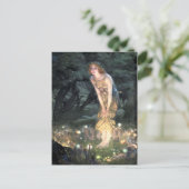 サマーイブbyプレラファエリートエドワード・ロバート・ヒューズ ポストカード (スタンド正面)