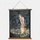 サマーイブbyプレラファエリートエドワード・ロバート・ヒューズ 吊り下げ型タペストリー (正面)