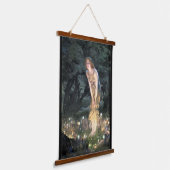 サマーイブbyプレラファエリートエドワード・ロバート・ヒューズ 吊り下げ型タペストリー (傾斜あり)