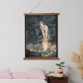 サマーイブbyプレラファエリートエドワード・ロバート・ヒューズ 吊り下げ型タペストリー (寝室)