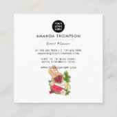 サマーイベントプランナースクエアビジネスカード スクエア名刺 (裏面)