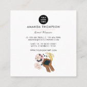 サマーイベントプランナースクエアビジネスカード スクエア名刺 (裏面)