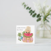 サマーイベントプランナースクエアビジネスカード スクエア名刺 (スタンド正面)