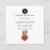 サマーイベントプランナースクエアビジネスカード スクエア名刺 (裏面)